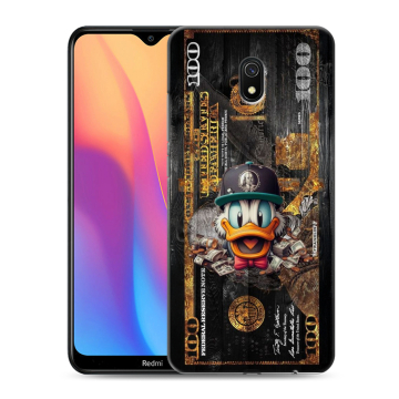 Силиконовый противоударный чехол на Xiaomi RedMi 8A с принтом Дональд Дак Доллар Силиконовый противоударный чехол на Xiaomi RedMi 8A с принтом Дональд Дак Доллар