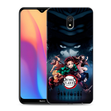 Силиконовый противоударный чехол на Xiaomi RedMi 8A с принтом Demon Slayer Клинок рассекающий демонов Силиконовый противоударный чехол на Xiaomi RedMi 8A с принтом Demon Slayer Клинок рассекающий демонов