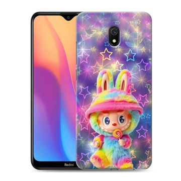 Силиконовый противоударный чехол на Xiaomi RedMi 8A с принтом Labubu Лабубу Силиконовый противоударный чехол на Xiaomi RedMi 8A с принтом Labubu Лабубу