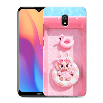 Силиконовый противоударный чехол на Xiaomi RedMi 8A с принтом Labubu Лабубу Силиконовый противоударный чехол на Xiaomi RedMi 8A с принтом Labubu Лабубу