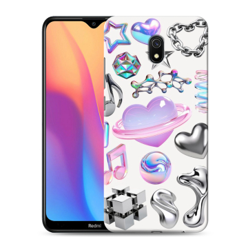 Силиконовый противоударный чехол на Xiaomi RedMi 8A с принтом Y2K Силиконовый противоударный чехол на Xiaomi RedMi 8A с принтом Y2K