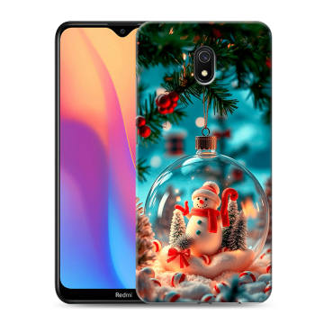 Силиконовый противоударный чехол на Xiaomi RedMi 8A с принтом Новый год Силиконовый противоударный чехол на Xiaomi RedMi 8A с принтом Новый год