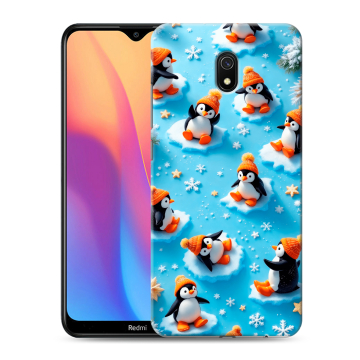 Силиконовый противоударный чехол на Xiaomi RedMi 8A с принтом Новый год Силиконовый противоударный чехол на Xiaomi RedMi 8A с принтом Новый год