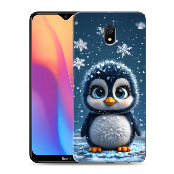 Силиконовый противоударный чехол на Xiaomi RedMi 8A с принтом Новый год Силиконовый противоударный чехол на Xiaomi RedMi 8A с принтом Новый год