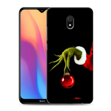 Силиконовый противоударный чехол на Xiaomi RedMi 8A с принтом Новый год Гринч Силиконовый противоударный чехол на Xiaomi RedMi 8A с принтом Новый год Гринч