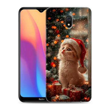 Силиконовый противоударный чехол на Xiaomi RedMi 8A с принтом Новый год Силиконовый противоударный чехол на Xiaomi RedMi 8A с принтом Новый год