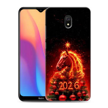 Силиконовый противоударный чехол на Xiaomi RedMi 8A с принтом Новый год Силиконовый противоударный чехол на Xiaomi RedMi 8A с принтом Новый год