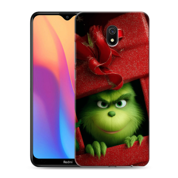 Силиконовый противоударный чехол на Xiaomi RedMi 8A с принтом Новый год Силиконовый противоударный чехол на Xiaomi RedMi 8A с принтом Новый год