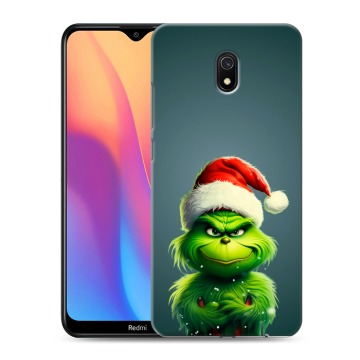 Силиконовый противоударный чехол на Xiaomi RedMi 8A с принтом Новый год Силиконовый противоударный чехол на Xiaomi RedMi 8A с принтом Новый год