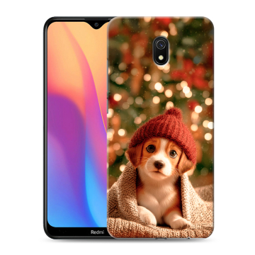 Силиконовый противоударный чехол на Xiaomi RedMi 8A с принтом Новый год Силиконовый противоударный чехол на Xiaomi RedMi 8A с принтом Новый год