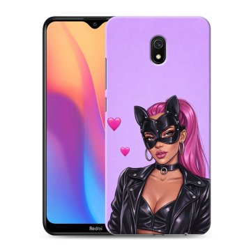 Силиконовый противоударный чехол на Xiaomi RedMi 8A с принтом женский Силиконовый противоударный чехол на Xiaomi RedMi 8A с принтом женский