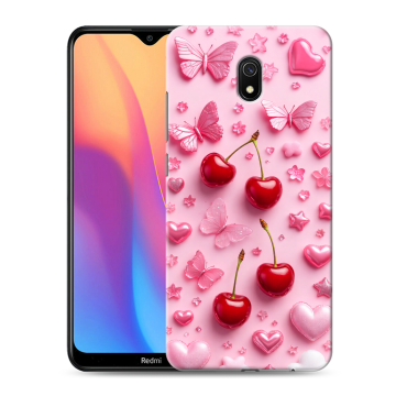 Силиконовый противоударный чехол на Xiaomi RedMi 8A с принтом для девочек Силиконовый противоударный чехол на Xiaomi RedMi 8A с принтом для девочек