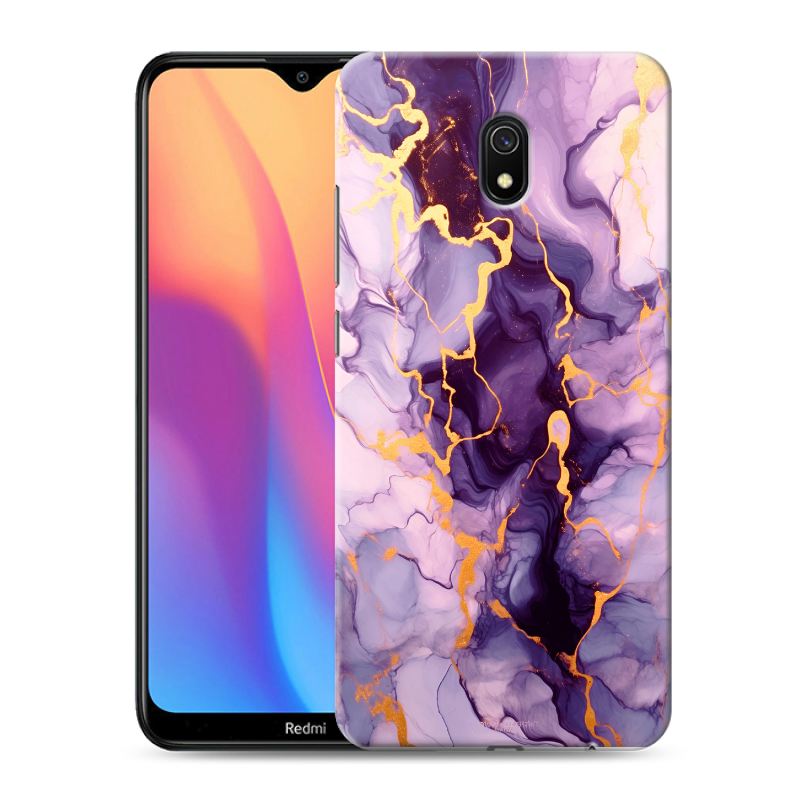 Силиконовый противоударный чехол на Xiaomi RedMi 8A с принтом Мрамор Силиконовый противоударный чехол на Xiaomi RedMi 8A с принтом Мрамор