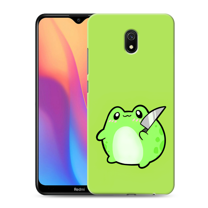 Силиконовый противоударный чехол на Xiaomi RedMi 8A с принтом Лягушенок Силиконовый противоударный чехол на Xiaomi RedMi 8A с принтом Лягушенок