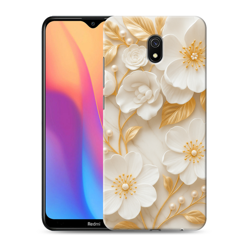 Пластиковый чехол на Xiaomi RedMi 8A с принтом Цветы Пластиковый чехол на Xiaomi RedMi 8A с принтом Цветы