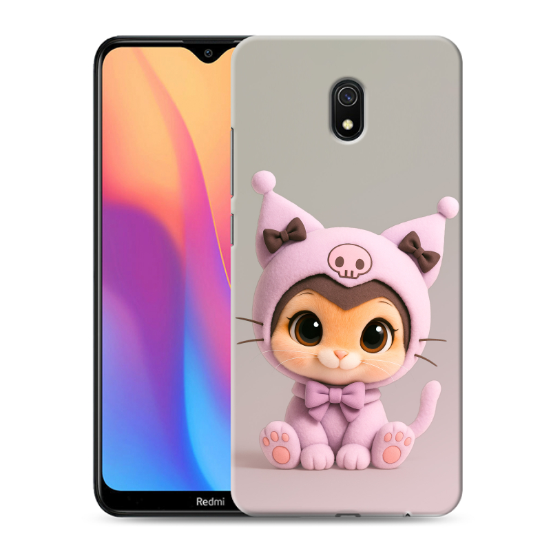 Силиконовый противоударный чехол на Xiaomi RedMi 8A с принтом Куроми Kuromi Силиконовый противоударный чехол на Xiaomi RedMi 8A с принтом Куроми Kuromi
