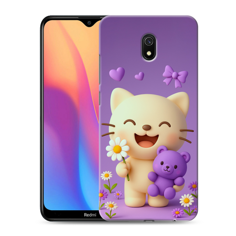 Пластиковый чехол на Xiaomi RedMi 8A с принтом для девочек Пластиковый чехол на Xiaomi RedMi 8A с принтом для девочек