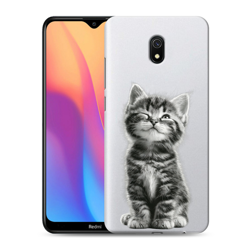 Пластиковый чехол на Xiaomi RedMi 8A с принтом Котенок Пластиковый чехол на Xiaomi RedMi 8A с принтом Котенок