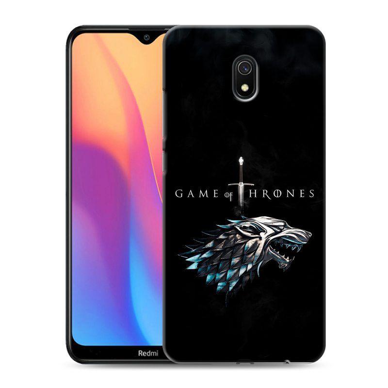 Силиконовый противоударный чехол на Xiaomi RedMi 8A с принтом Игра Престолов Game Thrones Силиконовый противоударный чехол на Xiaomi RedMi 8A с принтом Игра Престолов Game Thrones