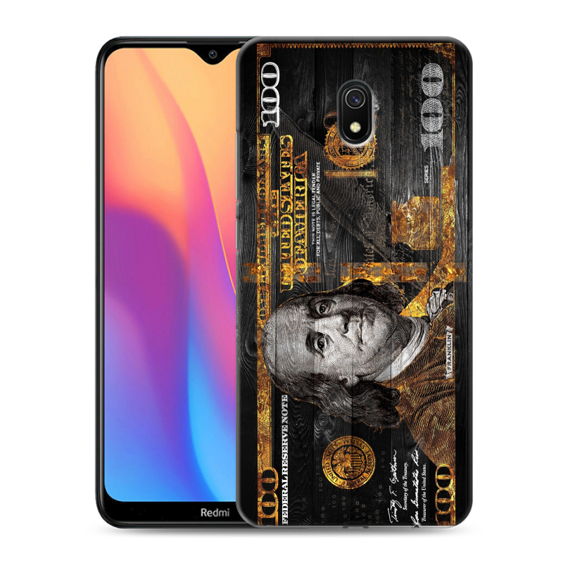 Пластиковый чехол на Xiaomi RedMi 8A с принтом Доллар деньги Пластиковый чехол на Xiaomi RedMi 8A с принтом Доллар деньги