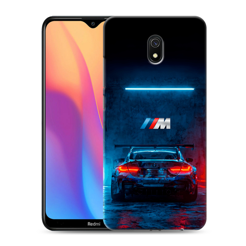 Пластиковый чехол на Xiaomi RedMi 8A с принтом BMW БМВ Пластиковый чехол на Xiaomi RedMi 8A с принтом BMW БМВ