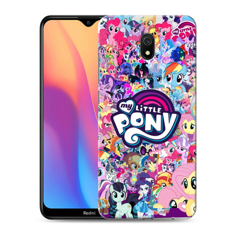 Силиконовый противоударный чехол на Xiaomi RedMi 8A с принтом My little pony Дружба чудо Силиконовый противоударный чехол на Xiaomi RedMi 8A с принтом My little pony Дружба чудо