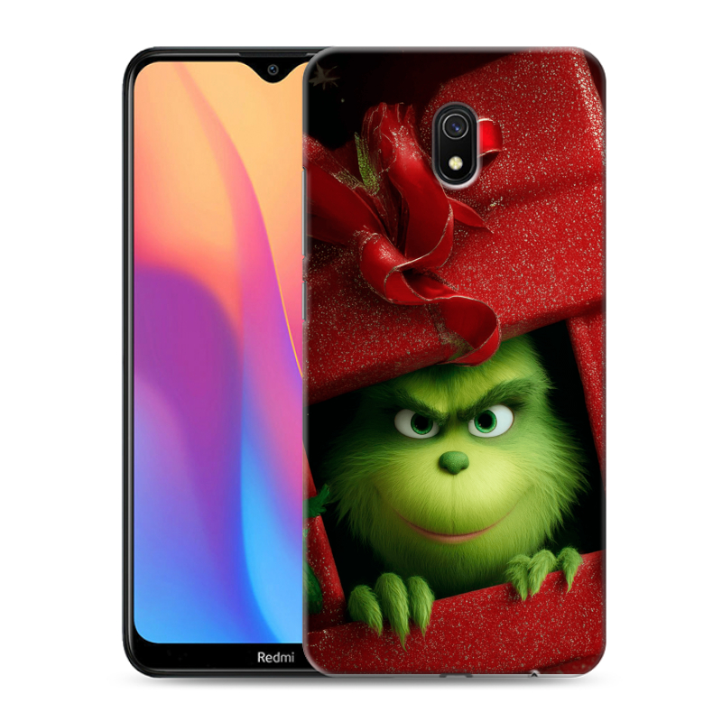 Пластиковый чехол на Xiaomi RedMi 8A с принтом Новый год Пластиковый чехол на Xiaomi RedMi 8A с принтом Новый год