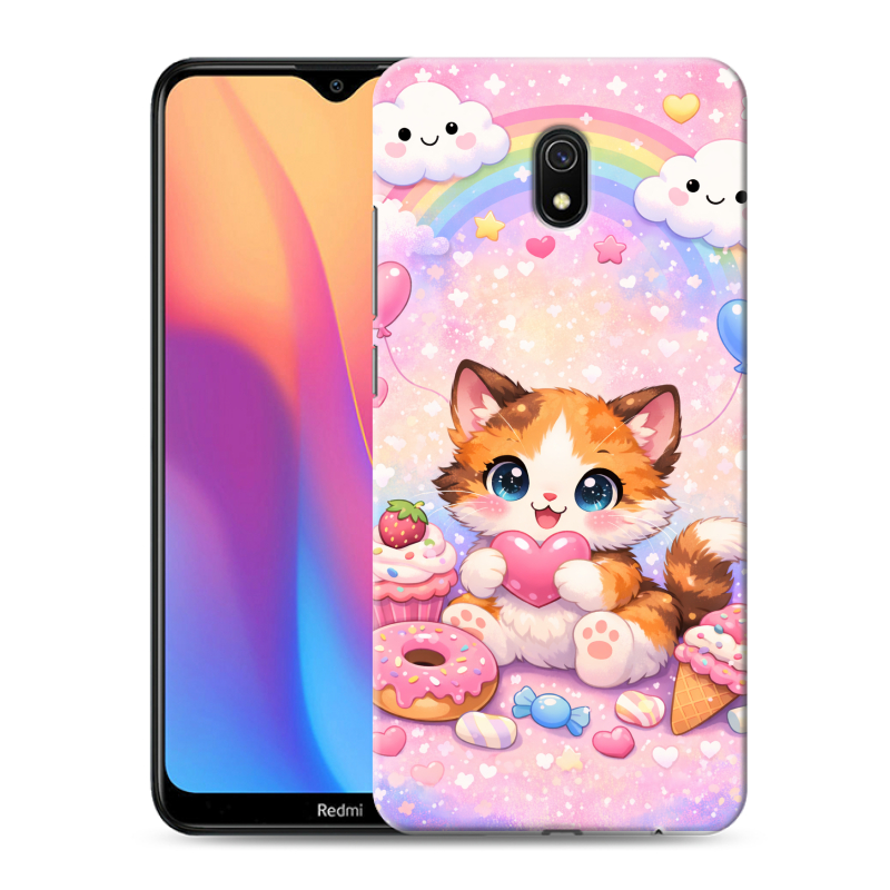 Пластиковый чехол на Xiaomi RedMi 8A с принтом для девочек Пластиковый чехол на Xiaomi RedMi 8A с принтом для девочек