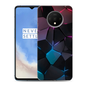 Силиконовый чехол на OnePlus 7T с принтом Геометрия неона Силиконовый чехол на OnePlus 7T с принтом Геометрия неона