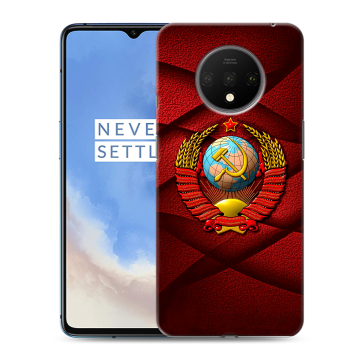 Силиконовый чехол на OnePlus 7T с принтом Герб СССР Силиконовый чехол на OnePlus 7T с принтом Герб СССР
