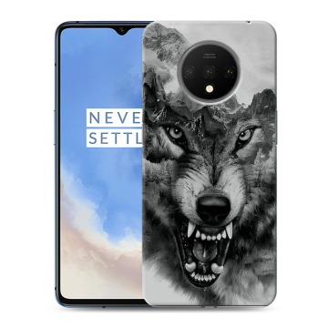 Силиконовый чехол на OnePlus 7T с принтом Волк Силиконовый чехол на OnePlus 7T с принтом Волк