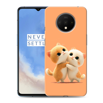 Силиконовый чехол на OnePlus 7T с принтом Милые котики Силиконовый чехол на OnePlus 7T с принтом Милые котики