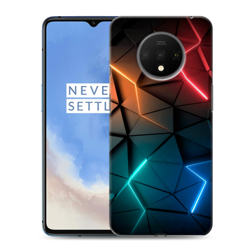 Силиконовый чехол на OnePlus 7T с принтом Абстракция неон Силиконовый чехол на OnePlus 7T с принтом Абстракция неон