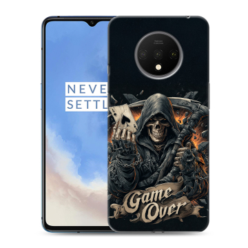 Силиконовый чехол на OnePlus 7T с принтом Скелет карты Силиконовый чехол на OnePlus 7T с принтом Скелет карты