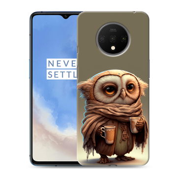 Силиконовый чехол на OnePlus 7T с принтом Сова Силиконовый чехол на OnePlus 7T с принтом Сова