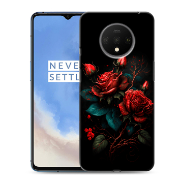 Силиконовый чехол на OnePlus 7T с принтом Розы красные Силиконовый чехол на OnePlus 7T с принтом Розы красные
