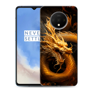 Силиконовый чехол на OnePlus 7T с принтом Золотой дракон Силиконовый чехол на OnePlus 7T с принтом Золотой дракон