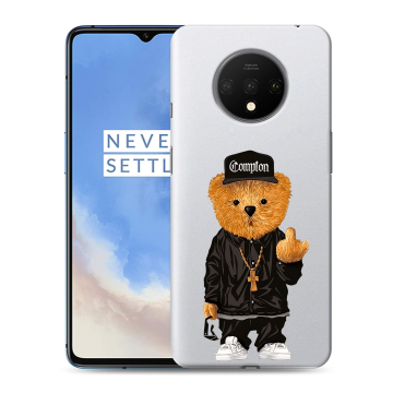 Силиконовый чехол на OnePlus 7T с принтом Мишка