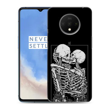 Силиконовый чехол на OnePlus 7T с принтом Поцелуй скелетов Силиконовый чехол на OnePlus 7T с принтом Поцелуй скелетов