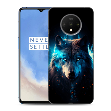 Силиконовый чехол на OnePlus 7T с принтом Волк ночной