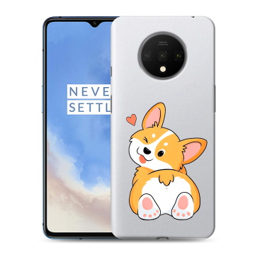 Силиконовый чехол на OnePlus 7T с принтом Корги