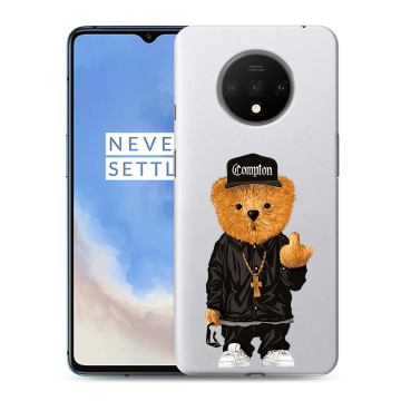 Силиконовый чехол на OnePlus 7T с принтом Плюшевый медведь