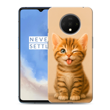 Силиконовый чехол на OnePlus 7T с принтом котенок Силиконовый чехол на OnePlus 7T с принтом котенок