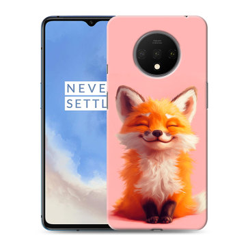 Силиконовый чехол на OnePlus 7T с принтом милая лиса Силиконовый чехол на OnePlus 7T с принтом милая лиса