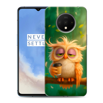 Силиконовый чехол на OnePlus 7T с принтом сова Силиконовый чехол на OnePlus 7T с принтом сова