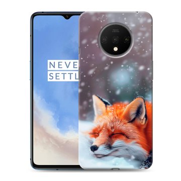 Силиконовый чехол на OnePlus 7T с принтом лиса