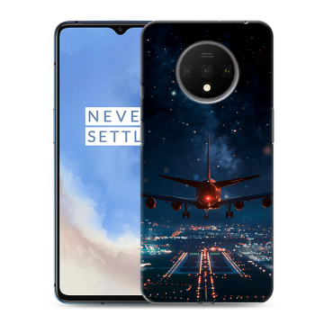 Силиконовый чехол на OnePlus 7T с принтом самолет
