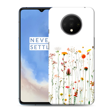 Силиконовый чехол на OnePlus 7T с принтом цветы