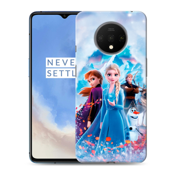 Силиконовый чехол на OnePlus 7T с принтом Холодное сердце Frozen Силиконовый чехол на OnePlus 7T с принтом Холодное сердце Frozen