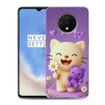 Силиконовый чехол на OnePlus 7T с принтом для девочек